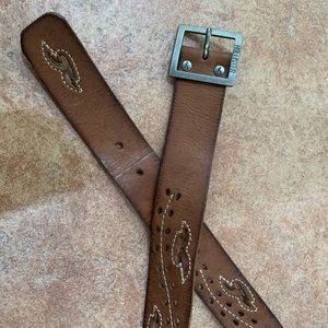 Hollister Brown Leather Belt